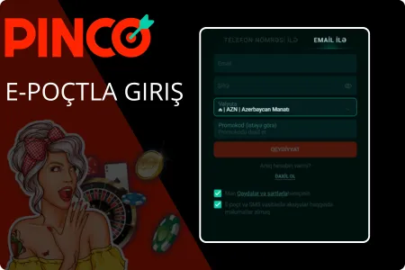 Pinco E-poçtla Giriş