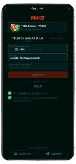Pinco Tətbiqini Yüklə