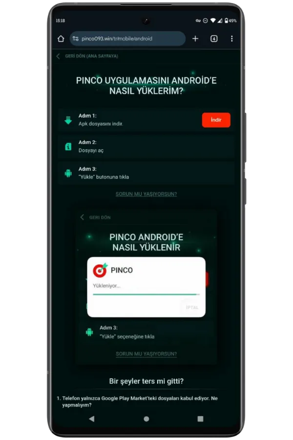 APK dosyasını indirin