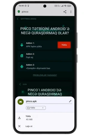 apk faylını yükləyin casino pinco
