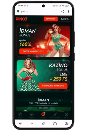 Rəsmi sayt pinco mobile
