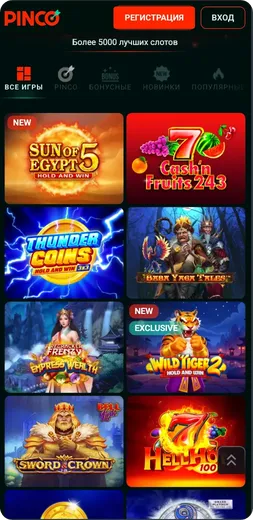 топ слоты pinco casino