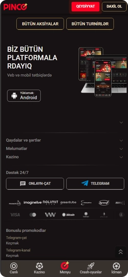 Pinco kazino pul üçün